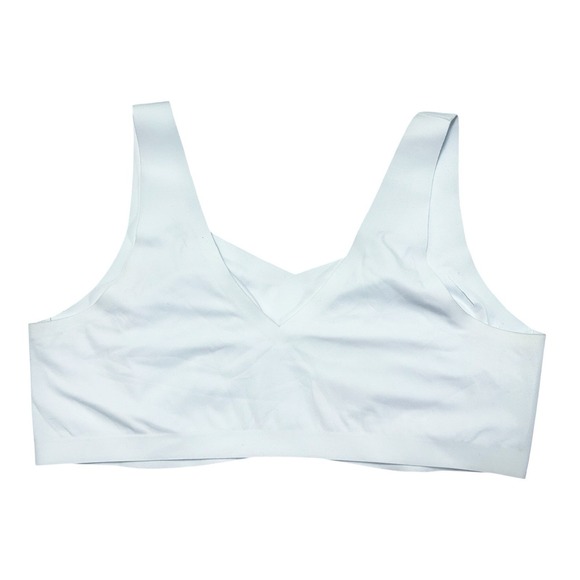 HoneyLove SoftForm Bra 2X White Wireless Seamless Pullover V‎ Neck Comfort - Picture 5 of 8